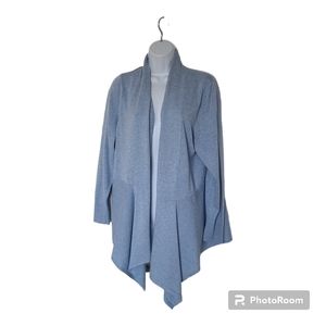 EUC🌞 Draped open front long sleeve light cardigan